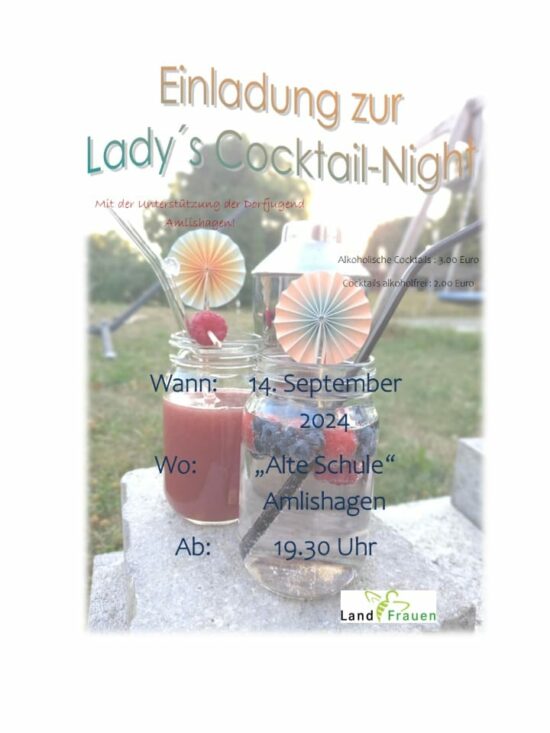 Ladys Cocktail- Night am 14. September 2024