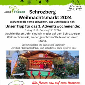 Einladung zum Schrozberger Weihnachtsmarkt